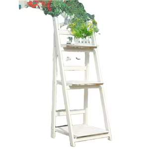 OT selling-Escalera <span class=keywords><strong>de</strong></span> flores <span class=keywords><strong>de</strong></span> <span class=keywords><strong>madera</strong></span>, escalera plegable <span class=keywords><strong>de</strong></span> tres capas - Product Image 2