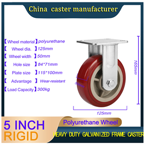 ล้อหมุนสำหรับอุตสาหกรรมเฟอร์นิเจอร์เงียบล้อลากขนาด4/5/6/8นิ้วแบบสากลสำหรับงานหนัก - Product Image 5