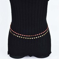 BAOYAN mode bijoux corps chaîne sans ternissement 18K PVD plaqué or en acier inoxydable coloré ventre taille chaîne pour les femmes