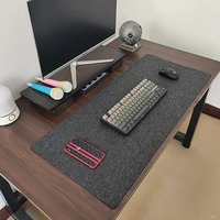 Tapis de bureau personnalisé de grande taille, coloré, en feutre doux, écologique, durable, antidérapant, imprimé par transfert thermique, protection du sol, maison