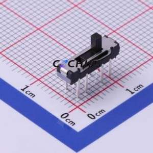 SS-3336D-02-L2 Slide Switch Through hole Component (THT) Switch Double Pole Three Throw Rectangle Pin Header PC Pin 13mm - Product Image 1