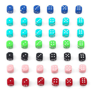 Special Offer 10mm <b>Black</b> Rounded Dice No. 10 Table Game Accessories Cross-Border Supply 1cm - Product Image 5
