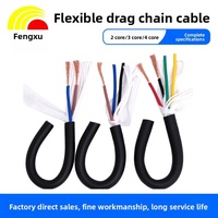Cadena Portacables Industrial de PVC, 2-8 Hilos, 20-24AWG, IP67, Bajo Voltaje, 200m/rollo, para Aplicaciones de Robots CNC y Energía