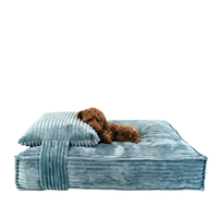 Vente en gros de lit apaisant pour animaux de compagnie Yangyang en velours côtelé de haute qualité avec housse lavable pour chiens