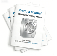Manuel d'instructions, brochure, catalogue, livret, manuel de produit d'entreprise, impression de livres en papier, personnalisable en masse, format A5, couleur intégrale