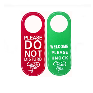 Colgador de Puerta Creativo para Oficina, Etiqueta Colgante de Cuero PU Portátil, Letrero de <span class=keywords><strong>No</strong></span> Molestar - Product Image 2