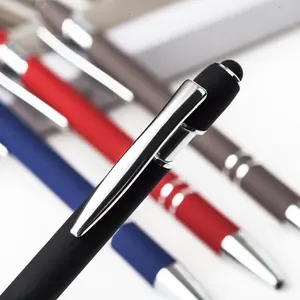 Fabrika en kaliteli özel LOGO dokunmatik ekran kalemi Stylus kalem Metal Stylus kalem