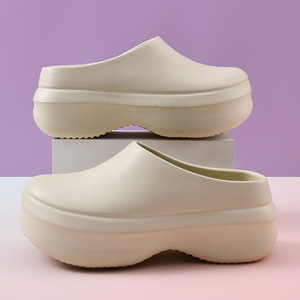 Scarpe <span class=keywords><strong>da</strong></span> cucina impermeabili che aumentano l'altezza <span class=keywords><strong>da</strong></span> donna pantofole EVA pantofole antiscivolo <span class=keywords><strong>da</strong></span> cucina per le coppie comode - Product Image 2