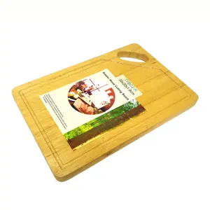 Oak Rectangle Rubber Wood Cutting Board Food Serving Pizza Cheese Wooden Board Beech Chopping Board