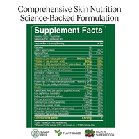 Suplemen Kecantikan Kompleks Superfood OEM ODM Label Pribadi dalam Bentuk Permen Kunyah Bebas Gula dengan Vitamin B, Biotin, dan Seng