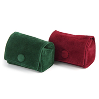 Boîte à bague de fiançailles en velours de luxe personnalisée en stock, petite boîte à bague, boîte à boucles d'oreilles, pochette à bijoux