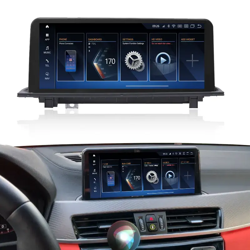 1920*720P Android 13 8 Core 10.25 ''Touchscreen Ingebouwd In Carplay Auto Radio Voor Bmw X1 F48 Dashboard Display Head Unit