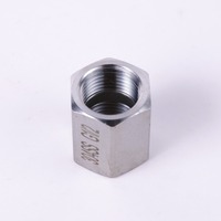 Raccord hexagonal double en acier inoxydable 304, usiné CNC, surface lisse, haute pression classe 3000, normes BSPP BSPT, marque ZL, 1/2, 3/4, 1 pouce