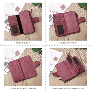 Cartera de Mano de Gran Capacidad para Dama al Por Mayor Estilo Coreano de Moda con Botón, Monedero con Cremallera para Señora, Cartera para Mujer Forever - Product Image 6
