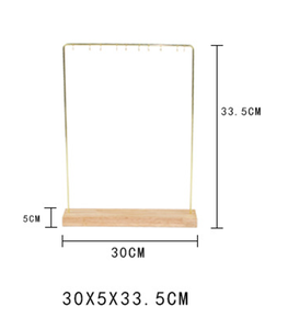 Wooden Necklace Jewelry Display Stand Holder Rack <strong>Hanger</strong> for Earrings <strong>Bangle</strong> Necklace Stand Storage Jewelry Organizer Showcase - Product Image 2