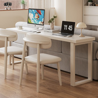 Table d'appoint murale en bois massif durable pour PC – Table d'ordinateur/étude multi-usage étroite ou large pour chambre/salon
