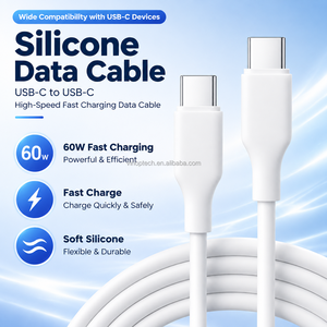 สายชาร์จเร็วแบบซิลิโคน 1.5 เมตร 3A Type-C รองรับ PD60W ใช้ได้กับ <span class=keywords><strong>IOS</strong></span> กล้อง และหูฟัง ขายส่ง - Product Image 2
