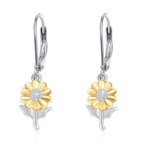 Tournesol 925 Collier En Argent Sterling Boucles D'oreilles Bracelet Ensemble De Bijoux Pour Femmes - Product Image 2