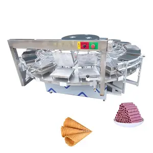 Macchina automatica per la produzione di cialde a cono gelato per involtini di uova macchina per la produzione di biscotti a cono