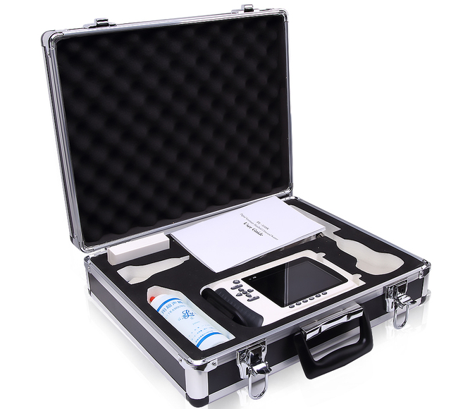 Medical Ultrasonic Diagnostic Equipment HD Digital LCD Portable Veterinary Ultrasound Scanner Machine with Rechargeable Battery