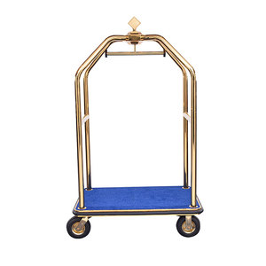 Carrello Portabagagli EASTON a Quattro Ruote per Hotel, Resistente, Stile Gabbia per Uccelli, con Capacità di 200 KG in Acciaio Inox e Ruote Orientabili - Product Image 2