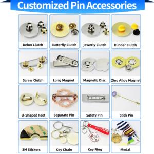 Spille in Metallo Personalizzate con Logo o <span class=keywords><strong>Nome</strong></span>, Badge per Cappelli e Bavette, Smalto Morbido o Duro, per Abbigliamento - Product Image 6