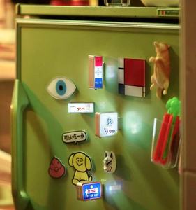 Imagen colorida decoración moderna del hogar arte 3D acrílico imán para nevera pegatina - Product Image 6