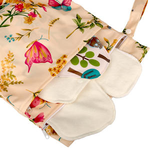 28*40cm tas penyimpanan tahan air poliester saku ganda peralatan basah kering dapat dicuci tas popok bayi grosir - Product Image 5