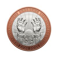 Pièce de monnaie en cuivre pur de 1 oz, symbole de la liberté, chaînes brisées, menottes, soleil levant, pièce de défi souvenir, cadeau d'art de la Liberté