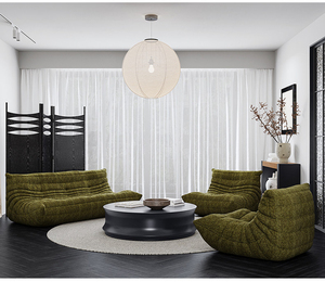 Atunus Modern Lazy <strong>Sofa</strong> Nordic Retro Chenille Fabric Retro Green Vintage Living Room Floor Modular <strong>1</strong> <strong>2</strong> <strong>3</strong> Seater <strong>Sofa</strong> Couch <strong>Set</strong> - Product Image 4