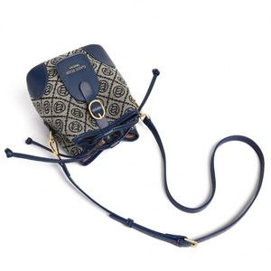 Wholesale Custom Lady Fashion <b>Waterproof</b> Geometric Jacquard Bucket <b>Bag</b> Women PU Leather <b>Drawstring</b> Shoulder <b>Bag</b> Detachable - Product Image 2