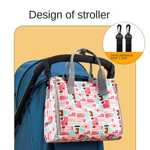 Bolsa de Mano Multifuncional Portátil de Gran Capacidad con Diseño a Cuadros de Algodón, Nueva Bolsa Maternal y para Bebé <span class=keywords><strong>2022</strong></span> con Localizador de Bebé - Product Image 2