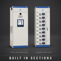 Tableau de distribution MNS 3.0 à basse tension, extractible, 380 - 690 V, 1000 - 6300 A, pour centre de commande de moteur (MCC)