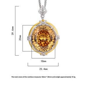 Premium Eco-friendly Copper Necklace <b>Chain</b> Cubic Zirconia Pendant Retro Design Versatile Jewelry for Women Daily & Office Wear - Product Image 2