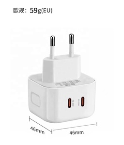 मल्टी पोर्ट 20w फास्ट चार्जर 2 यूएसबी सी फोन टाइप सी फास्ट चार्जिंग - Product Image 5