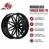 Nouvelles jantes monobloc forgées 16-24 pouces, noir brillant, multi-branches, en alliage d'aluminium 25 mm, compatibles berlines et SUV 5x112 5x114.3 5x120