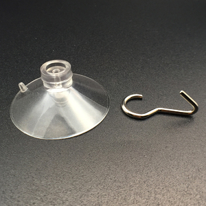 Hookei Transparent Single Cup Vacuum Glass Suction <b>Shower</b> With Wall Double Hook Cup for Children Handcraft Hanging - Product Image 4
