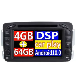Radio Mobil 2 Din dengan Navigasi, Audio GPS CD Vaneo Mercedes Benz C Class W203/C180/W168/Viano/CLK C209 W463 Vaneo Vaneo dengan 209
