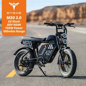 Vélo de montagne Engwe M20 3.0 750W en stock aux États-Unis, vitesse de 40 mph, cadre en aluminium, freins hydrauliques - Product Image 1