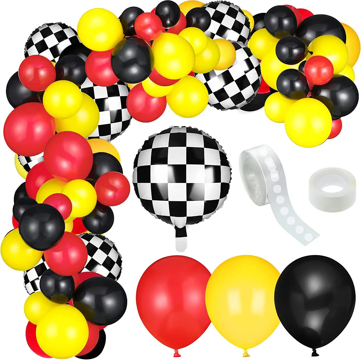 Car Race Balloons Party Supplies Race Car Theme Birthday Party Garland Arch Party Decorations