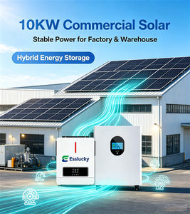 Système d'énergie solaire hybride domestique de haute qualité 6 kW 5 kW 10 kW 15 kW avec contrôleur MPPT et batterie lithium-ion - Product Image 1