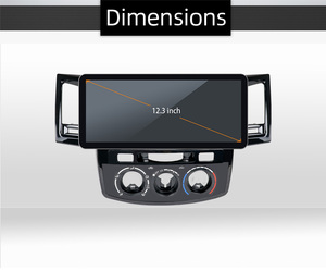 Android12 Touch Screen 12.3inch GPS Navigation Dash <strong>Cam</strong> Car Audio Radio Multimedia Car DVD Player for Toyota Fortuner - Product Image 6