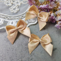 Ruban d'arc en satin fait main avec élastique personnalisé pour les accessoires de sous-vêtements nouvellement bouteilles décorations de cadeaux d'occasions de mariage arcs