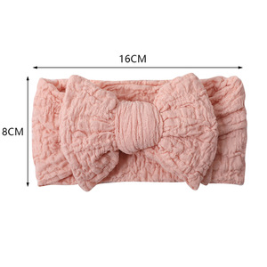 Diadema de amor suave hecha a mano <span class=keywords><strong>para</strong></span> recién nacido, cinta <span class=keywords><strong>para</strong></span> el pelo <span class=keywords><strong>con</strong></span> lazo grande <span class=keywords><strong>para</strong></span> recién nacido, cinta <span class=keywords><strong>para</strong></span> el pelo anudada ancha lisa, <span class=keywords><strong>diademas</strong></span> <span class=keywords><strong>para</strong></span> niña - Product Image 4