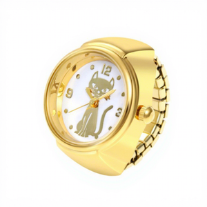 Orologio ad anello alla moda, di tendenza, per studenti, unisex, in lega e acciaio inossidabile, vendita diretta dalla fabbrica, per il commercio estero AliExpress - Product Image 4