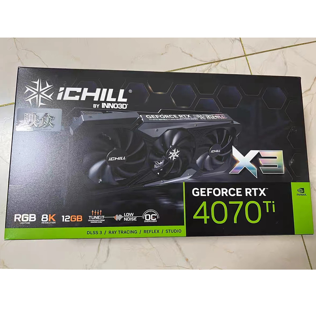 4070ti INNO3D GeForce RTX 4070 Ti 12GB IChill X3 ゲーミング
