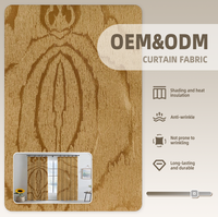 ColorsTex ODM OEM Vente en gros Tissu occultant non tissé en polyester jacquard gaufré couleur unie en rouleau