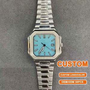 Montre mécanique automatique carrée classique de luxe pour homme, la plus vendue, personnalisable en gros – une montre très stylée - Product Image 1