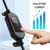 Chargeur de voiture électrique portable 11KW Type 2 Triphasé 16A APP WiFi Contrôle intelligent Chargeurs embarqués avec câble de 5m IP65 CE