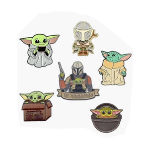 Custom il bambino collettore di smalto morbido Pin smalto ufficiale da collezione Pin <span class=keywords><strong>Baby</strong></span> <span class=keywords><strong>Yoda</strong></span> mangiare una rana spille - Product Image 3